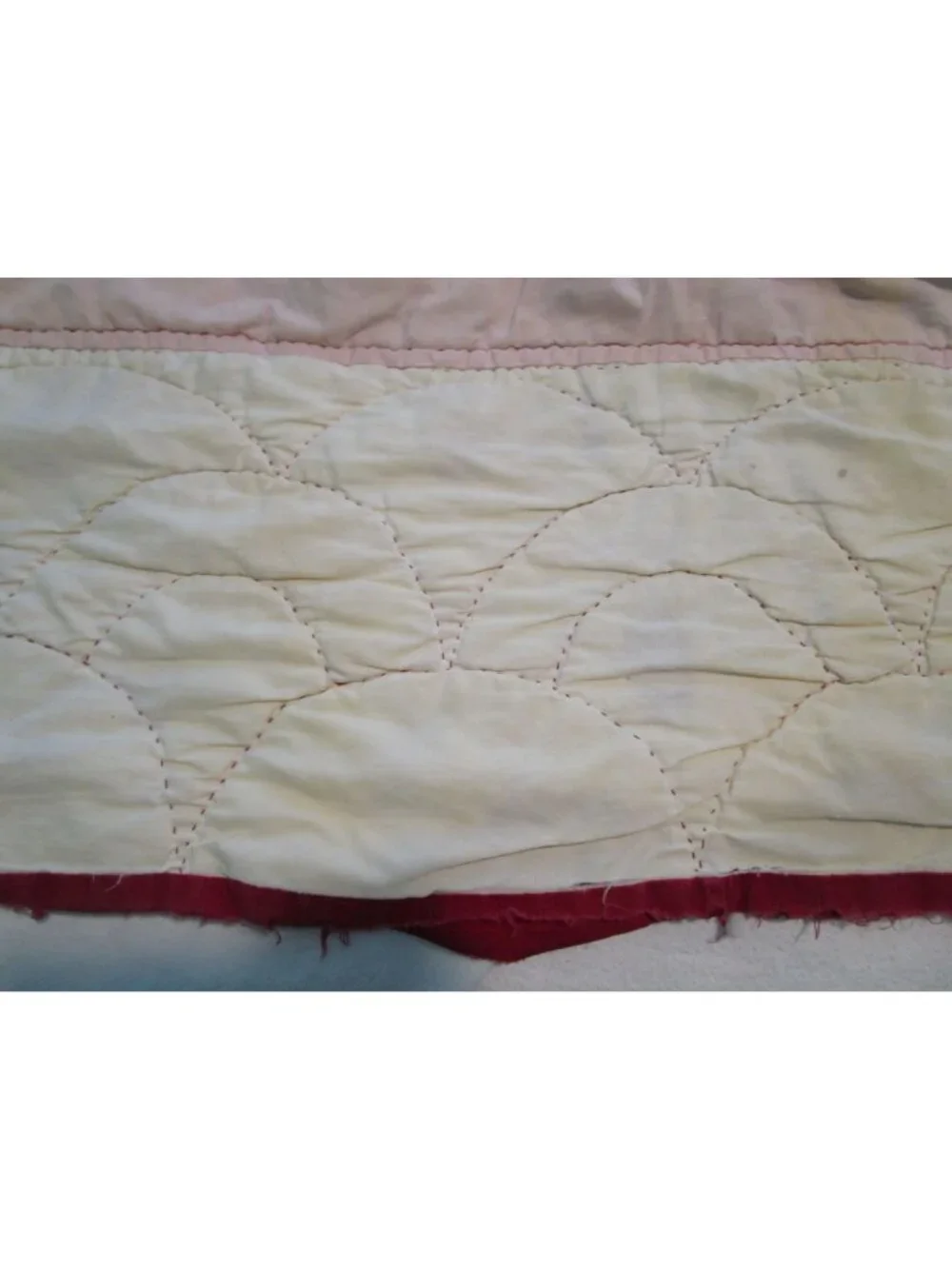 Vintage Wilendur Royal Rose Tablecloth Quilt Torn Damage 81x74 Cutter Quilt